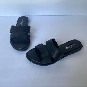 West Loop Black Summer Sandals Size S 5/6 New